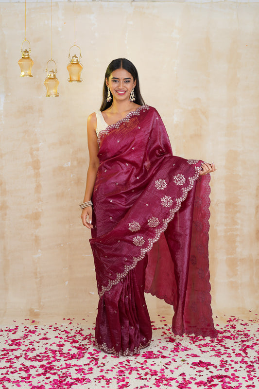 tissue sarees online