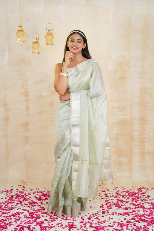 tissue sarees online