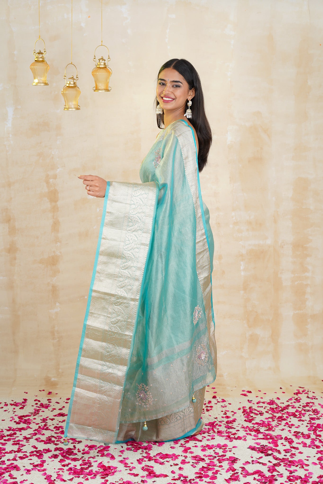 tissue sarees online