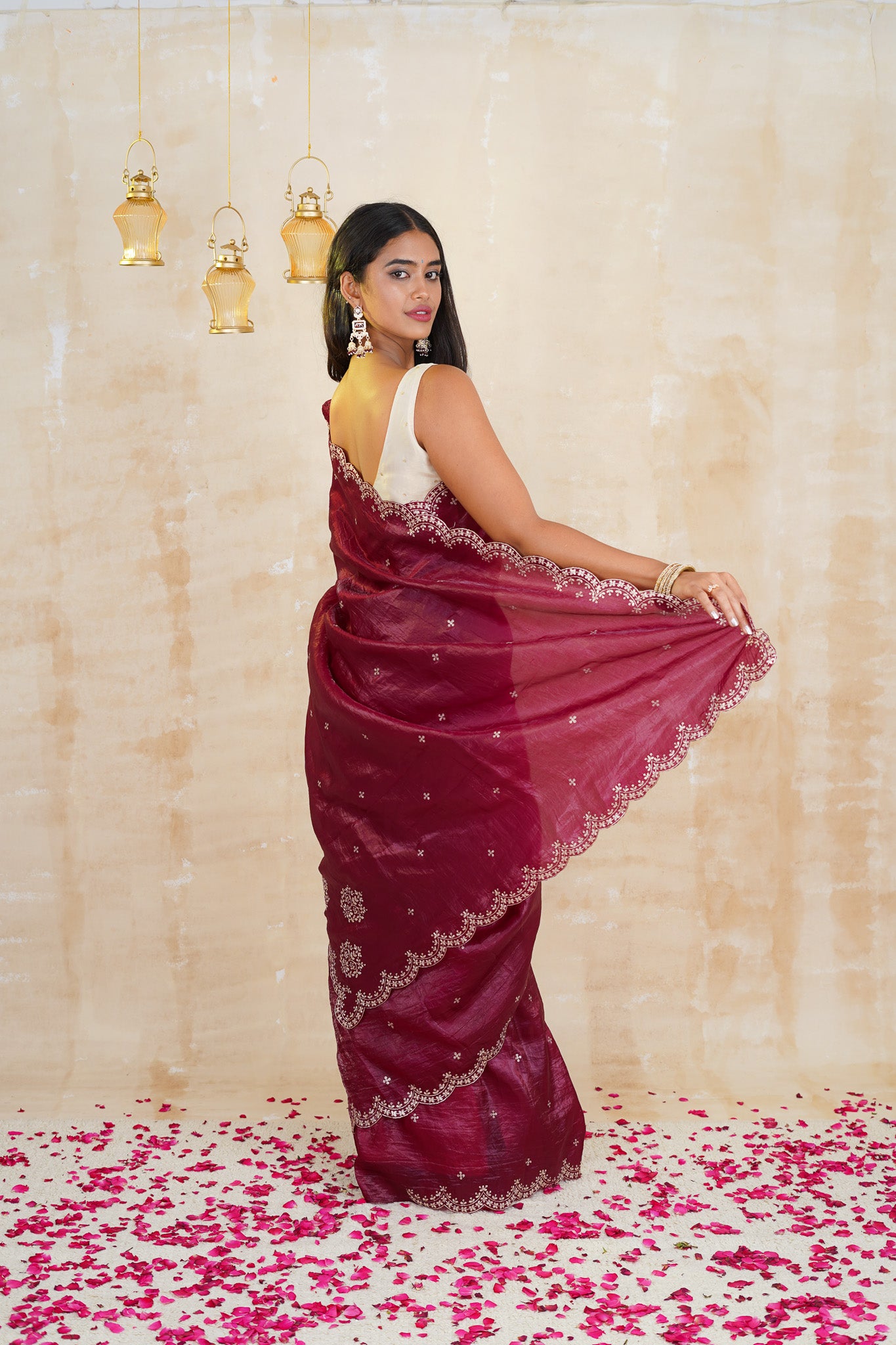 tissue sarees online