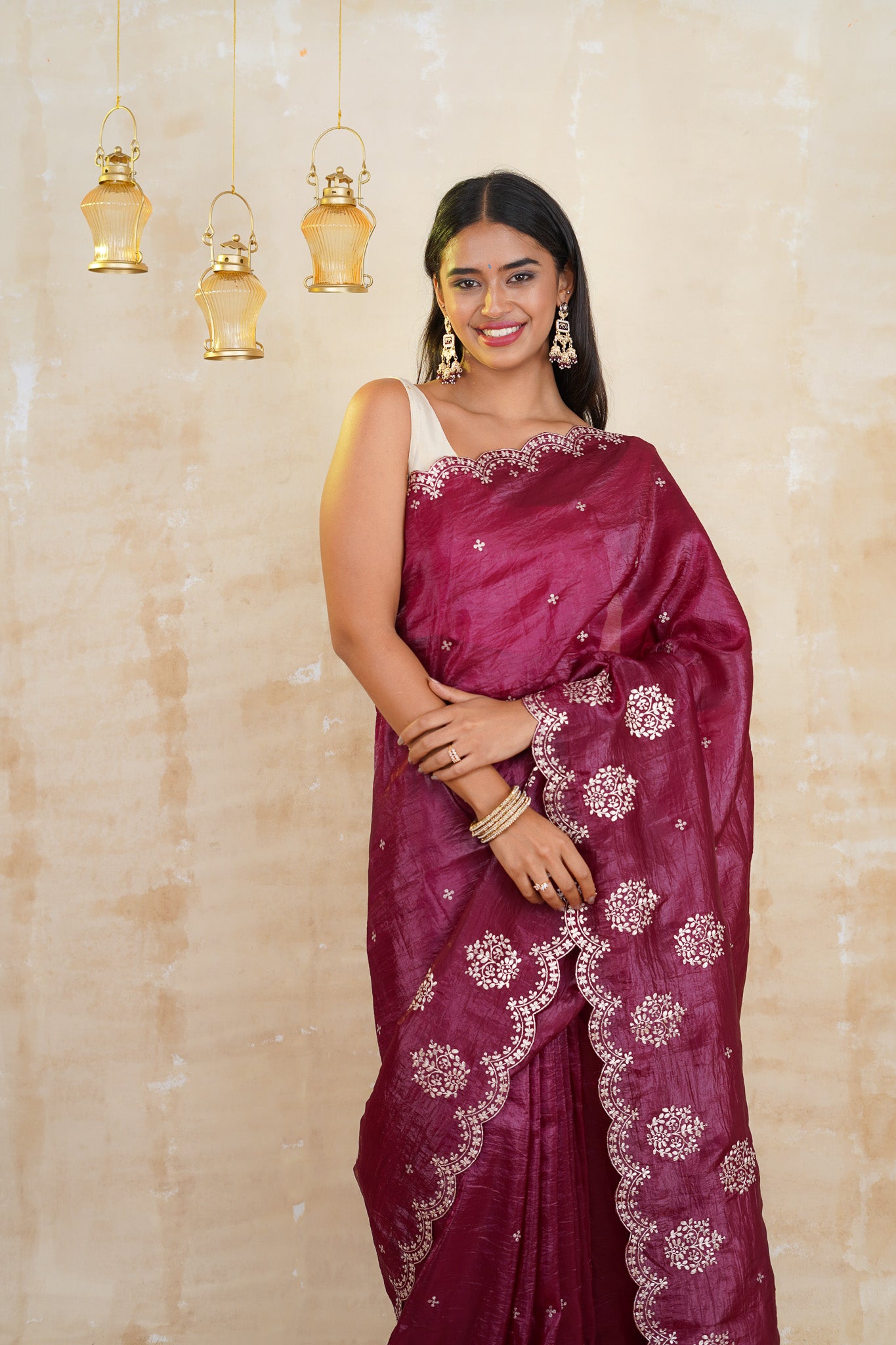 tissue sarees online