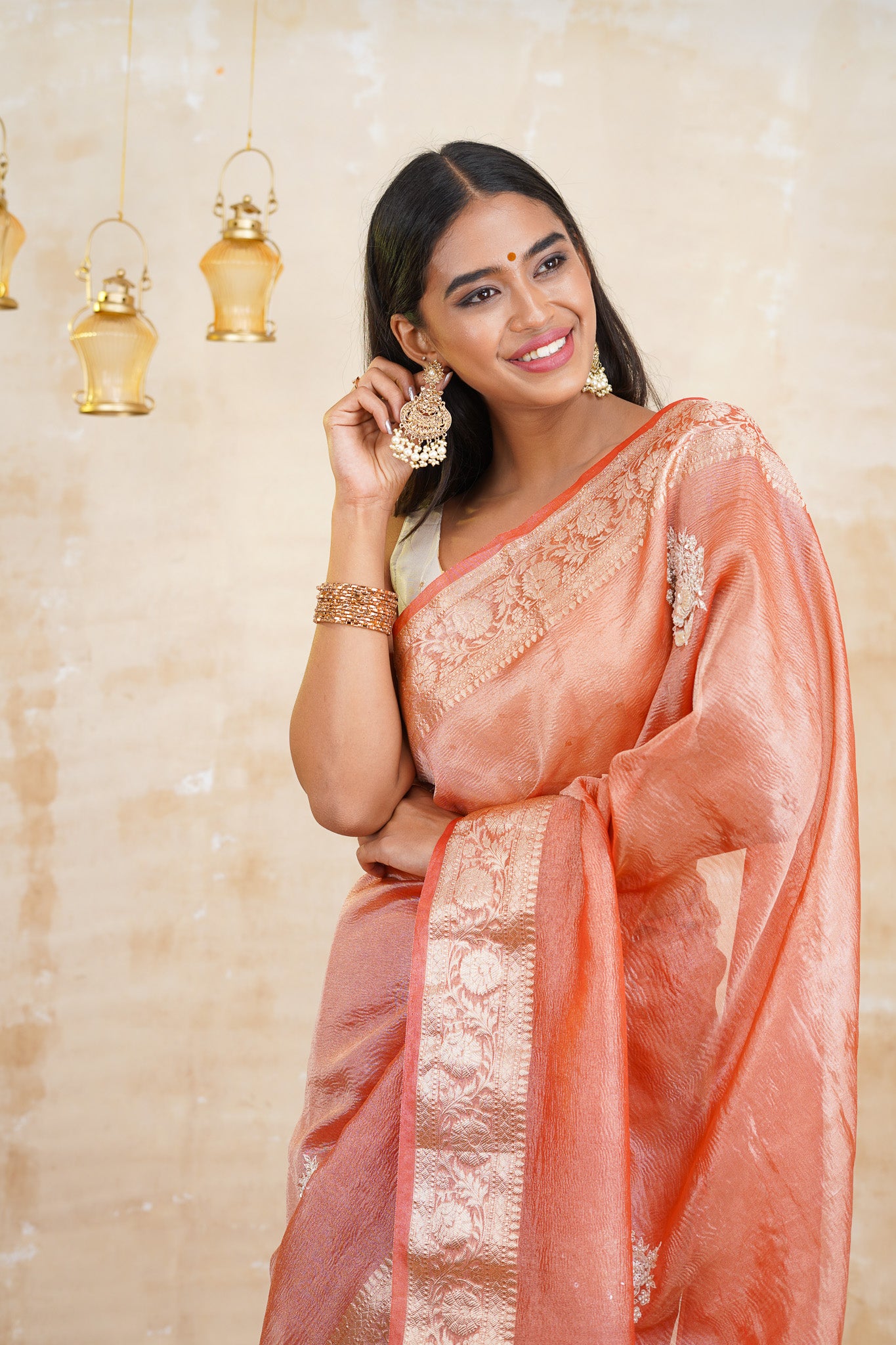 tissue sarees online