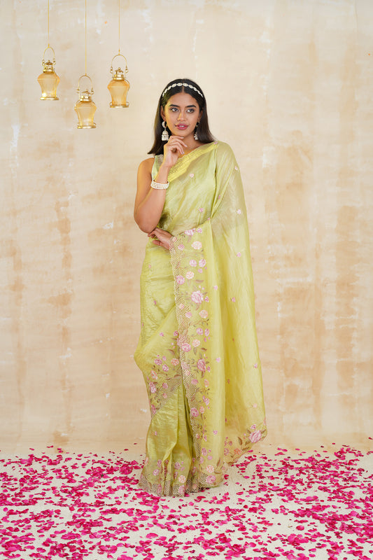 tissue sarees online