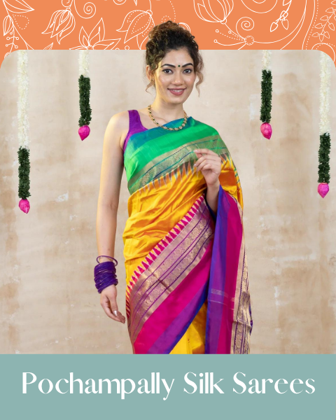 Pochampally Pure Silk Sarees