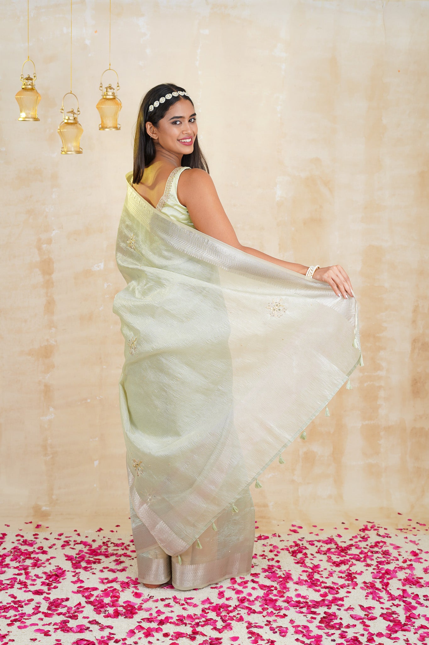 tissue sarees online